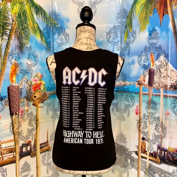 🍀 NWT! AC⚡️DC Highway To Hell 1979 Tour Tank! - Picture 3 of 13